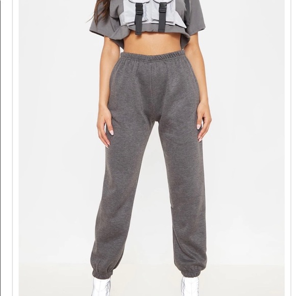 PrettyLittleThing Pants - PLT Charcoal Casual Jogger